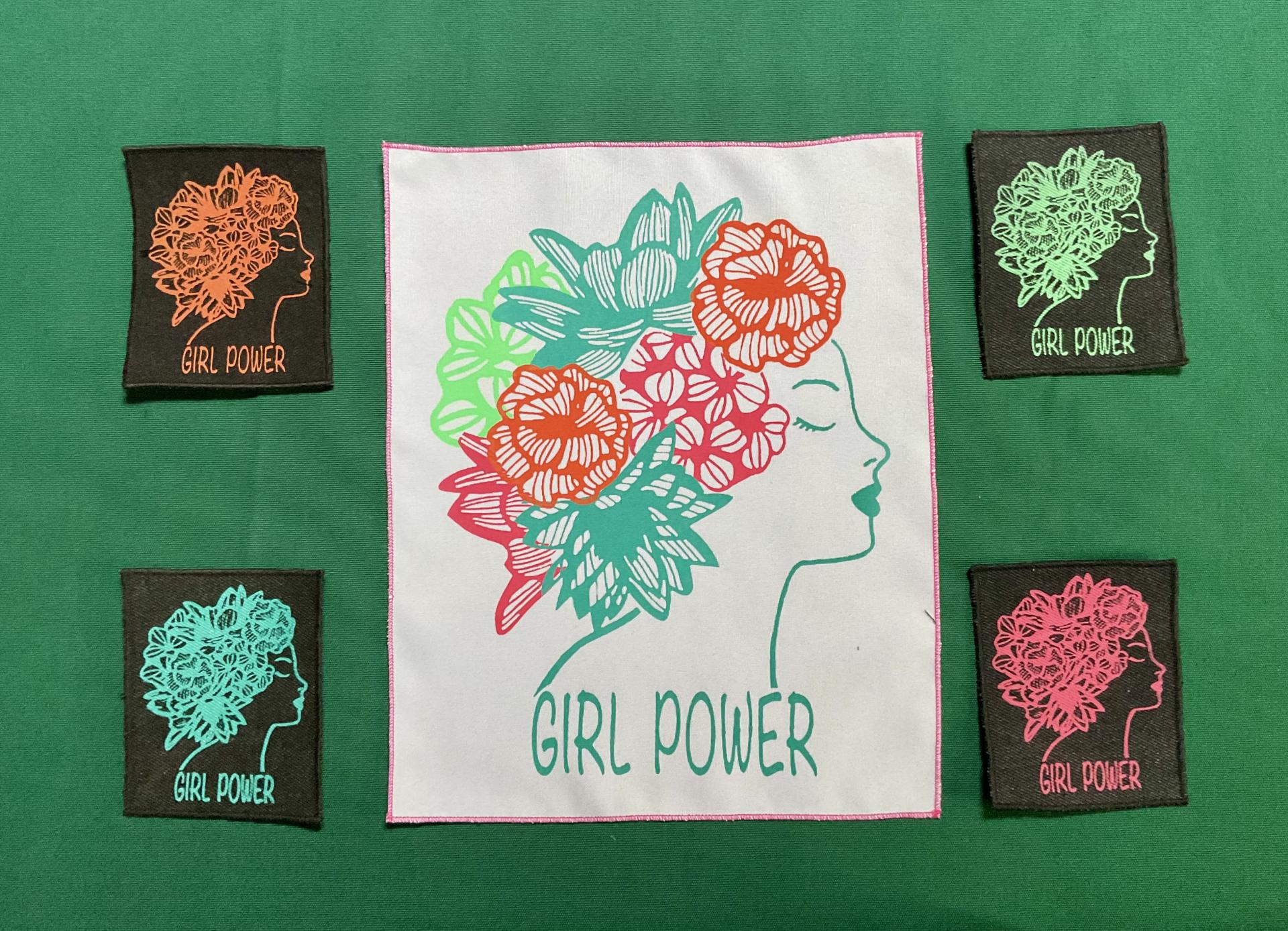 Patch girl power idées florissantes et petits patchs