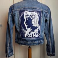 Veste en jean patchée